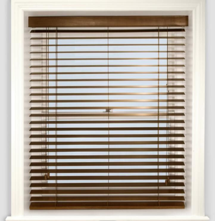 European Style Classic Horizontal Shades Wood Venetian Blinds for Windows