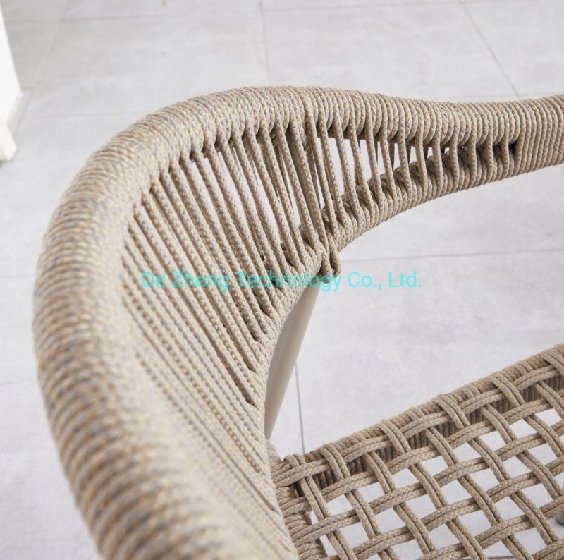 Resort Outdoor Furniture Rope Weave Chair OEM Garden Furniture Supply Outdoor Table and Chair Set Garden Dining Furniture
