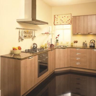 Decoration Made European Style White Real Estate Project Kitchen Cabinet