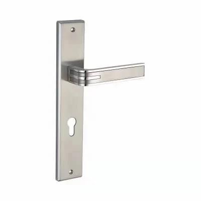 Cheap Price Modern Style Zinc Alloy Door Lever Handle on Plate