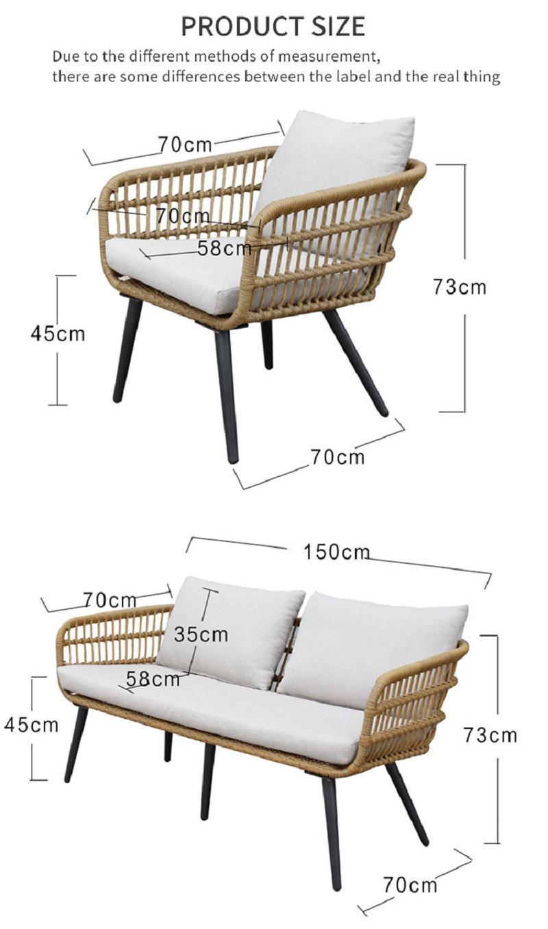 Rattan Furniture Outdoor Sofa Sets for All Weather Use