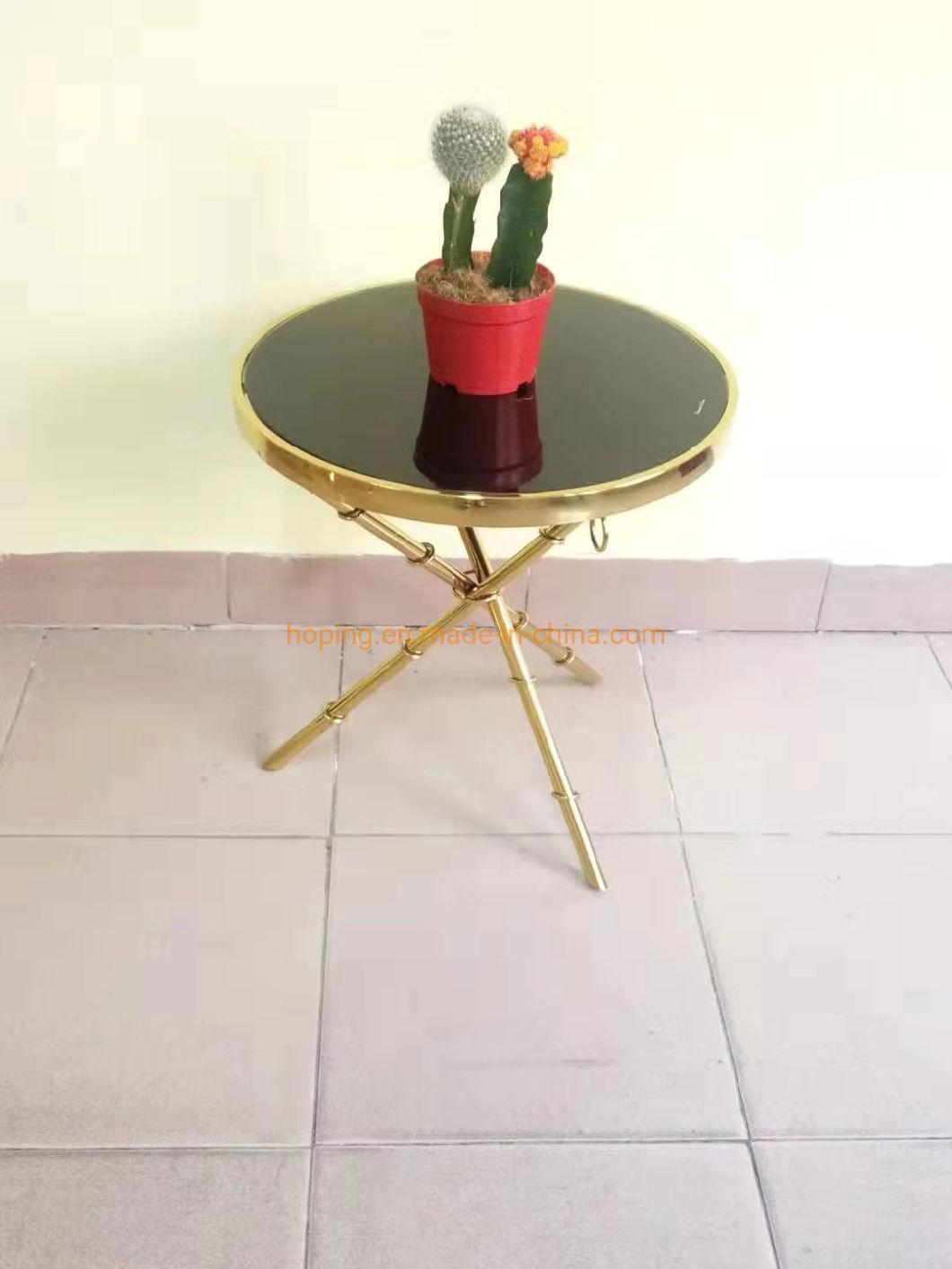 3 Cross Leg Design Small Size Modern Style Living Room Side Table for Hotel