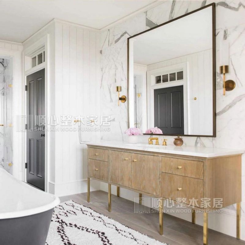China Manufacturer American Modern Style Whole Home Furniture Wardrobe Bathroom Kitchen Cabnit