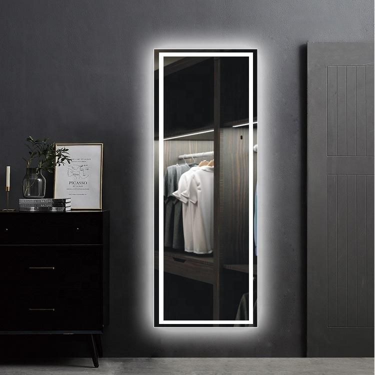 Wholesale Price Hair Salon Dressing Room Wall Mounted Full Body Mirror with LED Lights