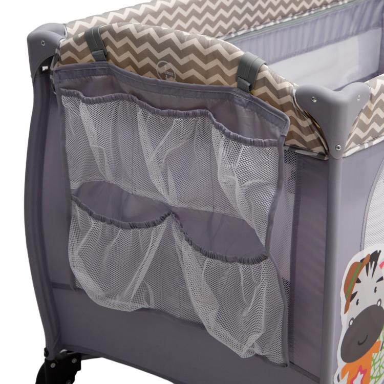 China Factory Newborn Foldable Baby Travel Playpen Bed Cot Infant with Net En716