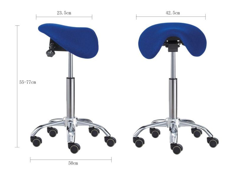 Ergonomic Saddle Salon Chairs Furniture Swivel Adjustable Beauty Chair