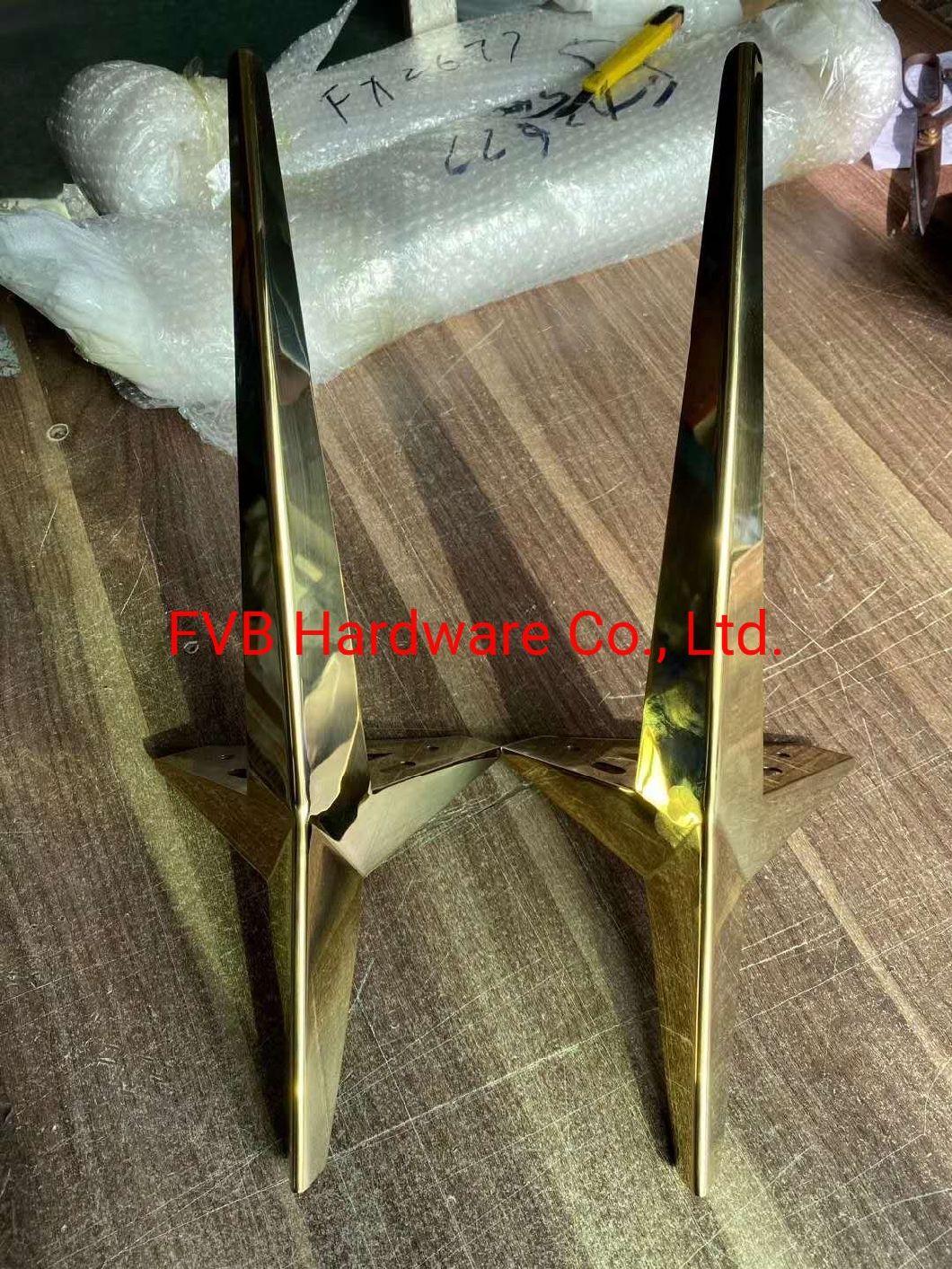 Black Gold European Light Luxury Style Sofa Legs Hardware for Furniture Cabinet Bed Feet Stainless Steel