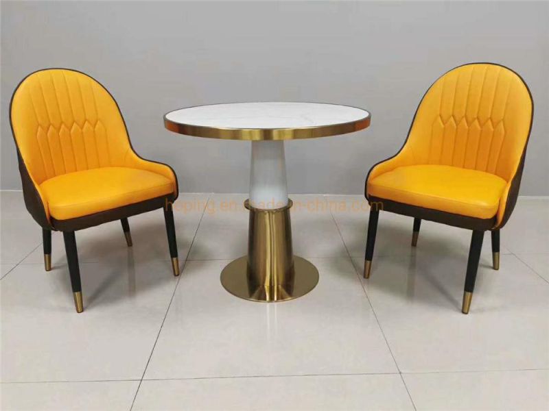 Vintage Industrial Metal Cafe Restaurant Furniture Table and Chair European New Dining Chair Modern Style Customize Banquet Leisure Chair