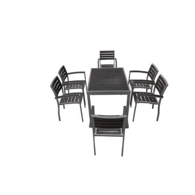 Garden Table and Chair Set Plastic Outdoor Dining Furniture