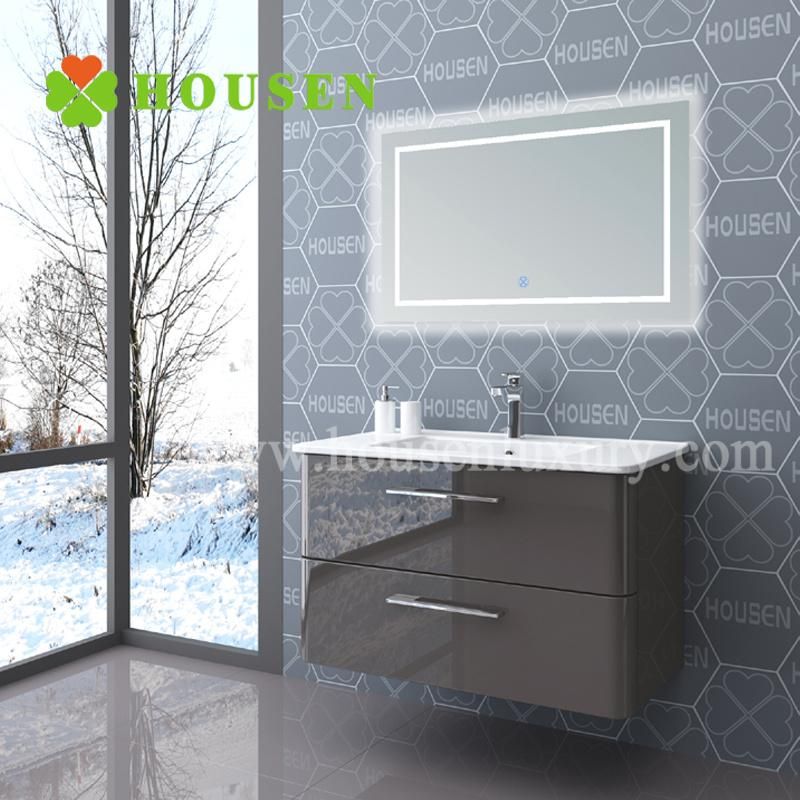 Hot Selling European Style Bathroom Vanity High Gloss Painted Bathroom Cabinet
