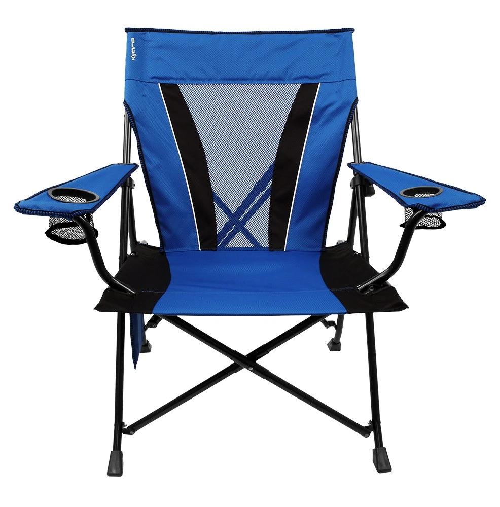 Camping Chair Mesh High Back Ergonom with Cup Holder Armrest Pocket