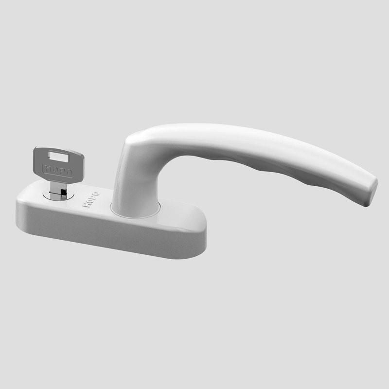 Hopo High Quality Aluminum Alloy White Handle with Cylinder