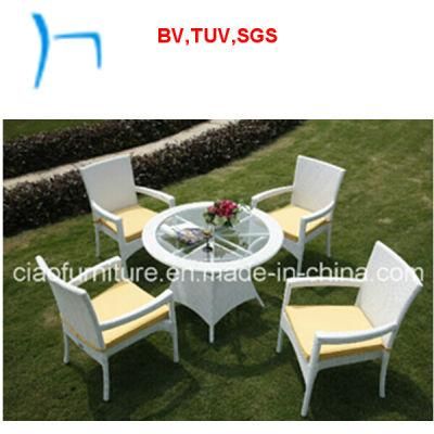 F- Leisure Furniture Rattan Kd Table and Stackable Chair (2048gp+2042AC)