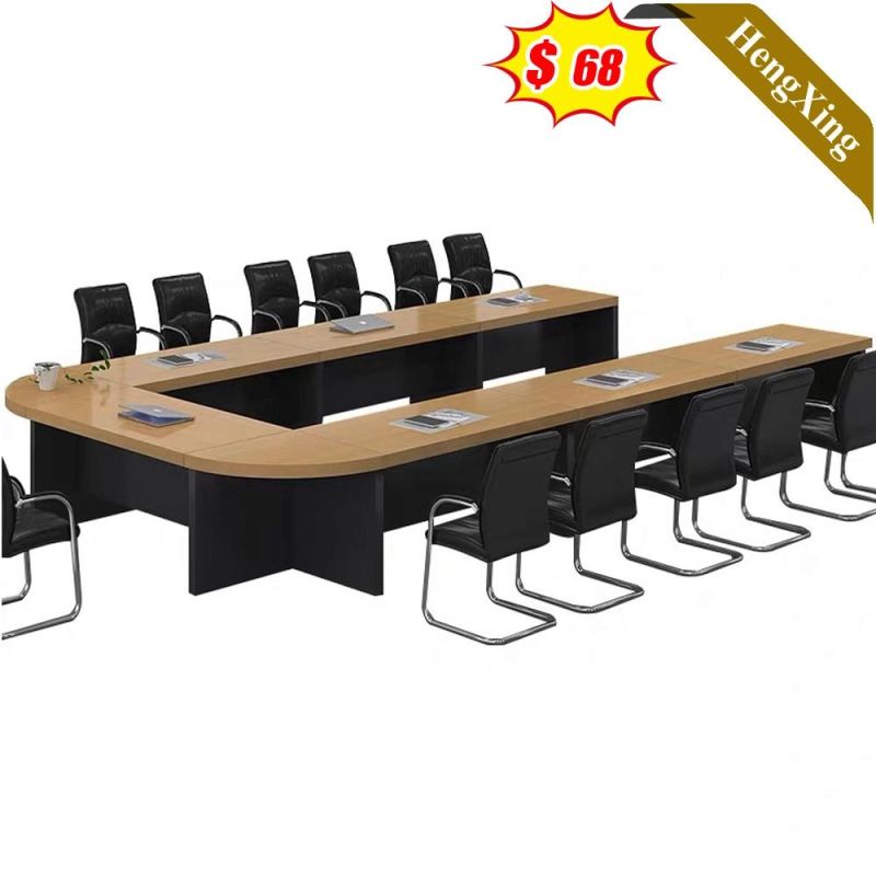 Factory Price Wooden Brown European Style Modern Office Conference Executive Office Table