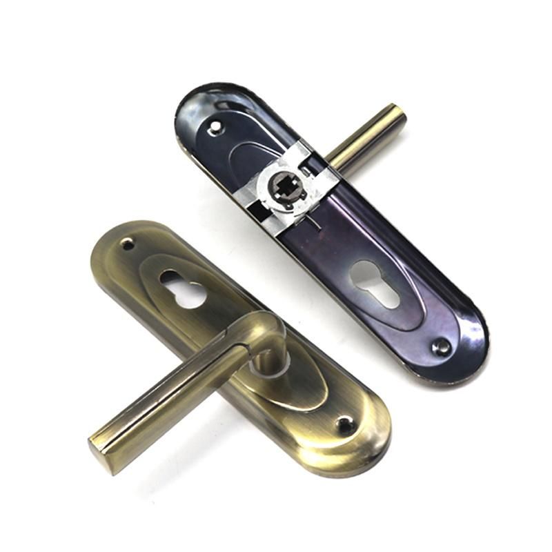 High Quality Zinc Alloy Lever Handle Door Lock with Plate