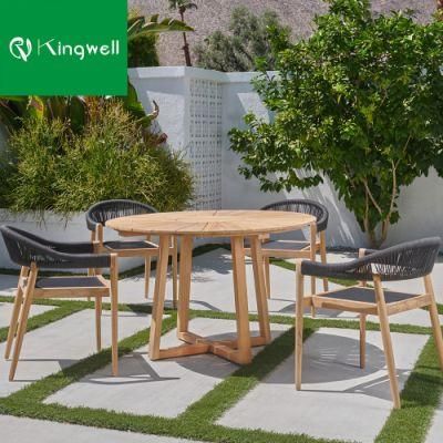 Morden Patio Garden Furniture Wooden Table and Chair Used Teak Wood Dining Set Outdoor Furniture