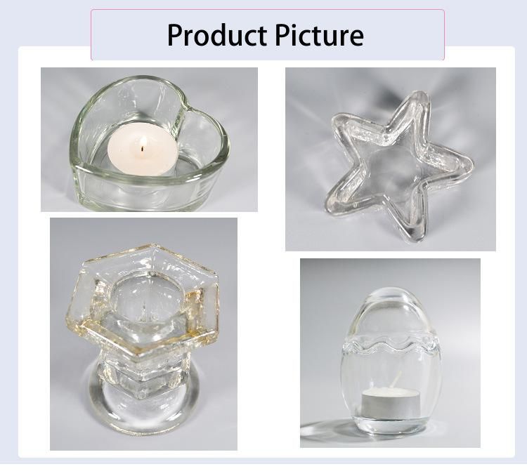 New Design Transparent Thickened Glass Candlestick for Home Decoration