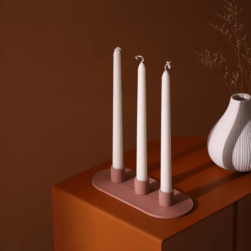 Northern European Minimalist Creative Ceramic Candlestick Candle Candlestick Household Ceramic Ornaments Wedding Props