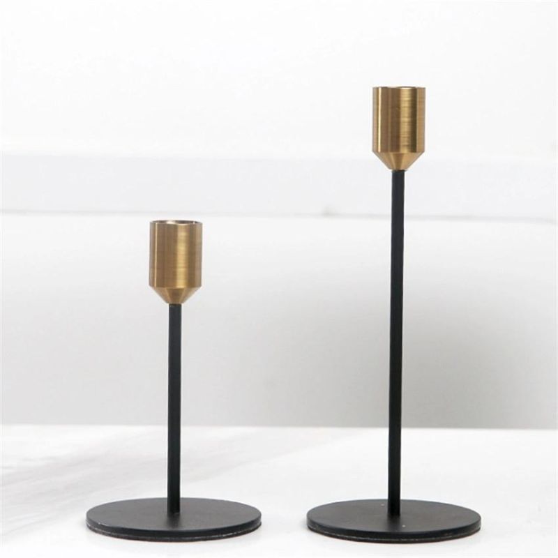 Metal Candlestick Creative Decoration Nordic Single Head Candlestick Romantic Valentine′ S Day Gift