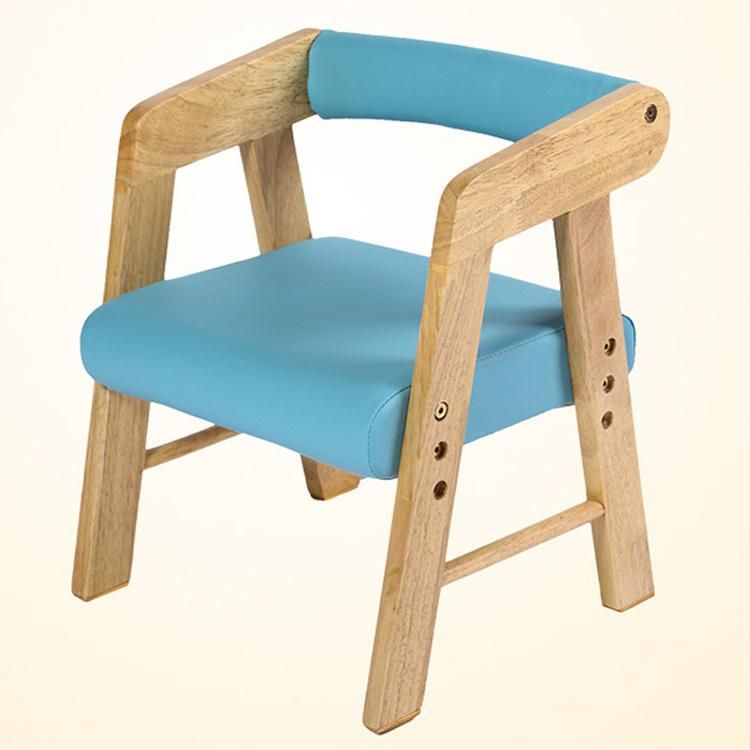 Hot Sale European Style Kids Furniture Rubber Wooden Chair