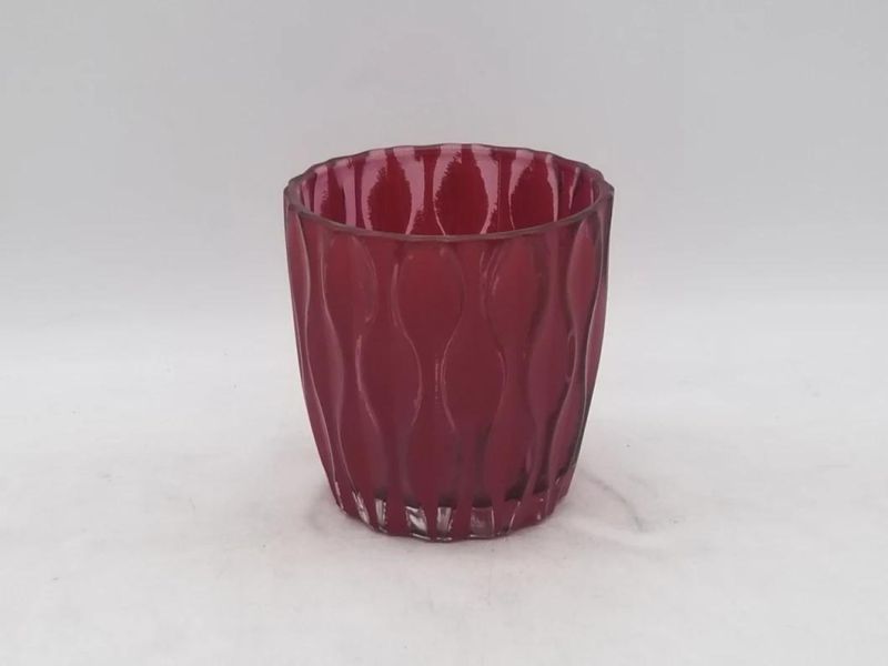 Frosted Candle Holder with Various Color and Various Pattern