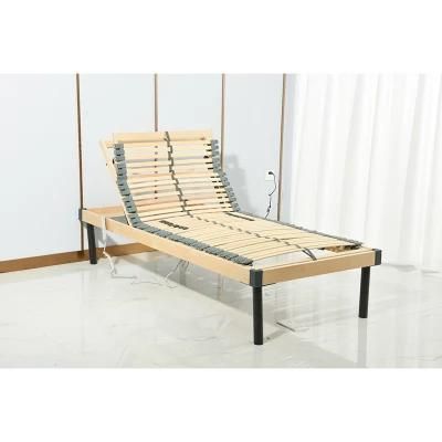 European Popular 5 Zones All Birch Wood Slat Electric Adjustable Bed