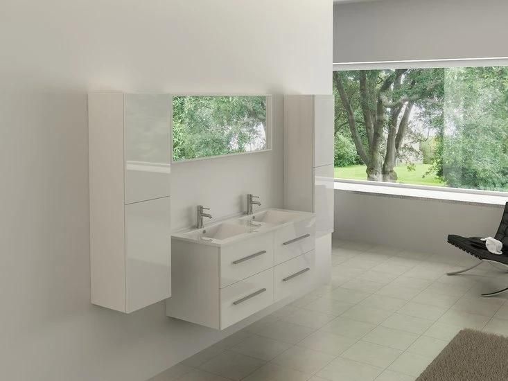 2022 European Luxury Bathroom Vanity Furniture with Ceramic Sink