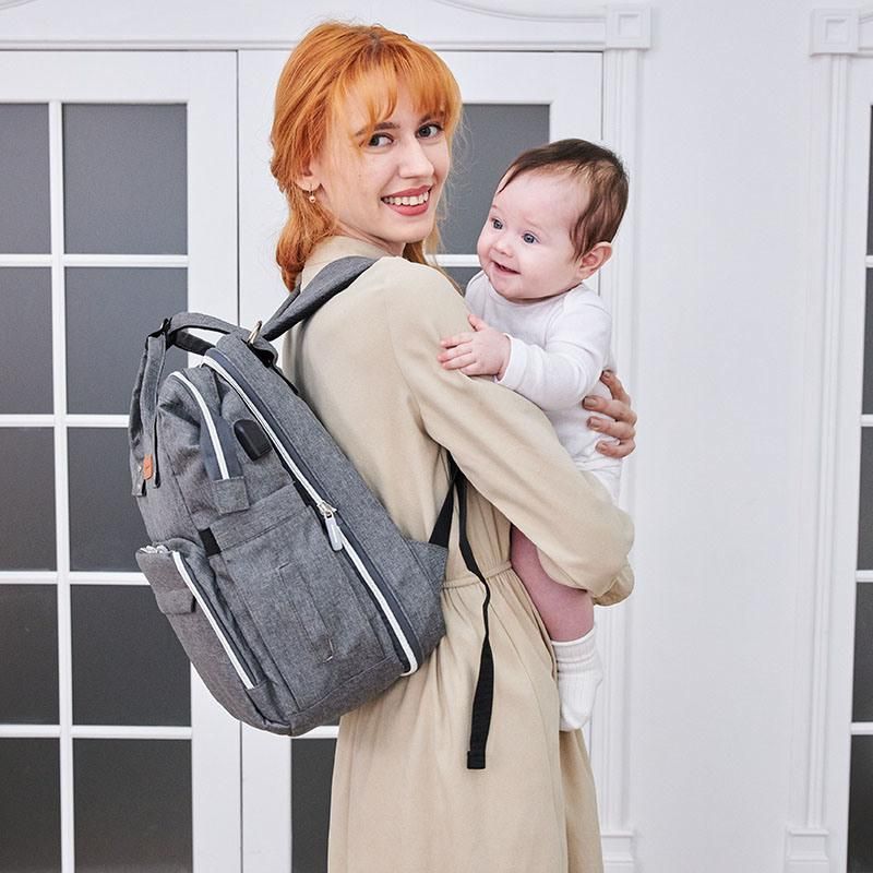 Baby Bed Mommy Nappy Backpack Bag for Baby Diaper Changing