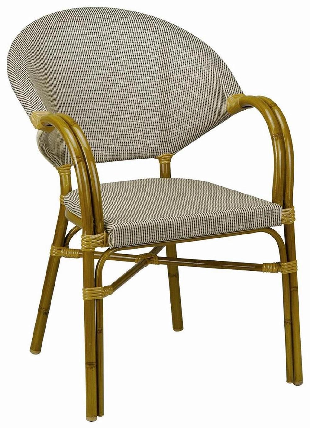 Anti UV Never Fading Color Low Price Fabric Outdoor Chair Aluminum Plastic Furniture