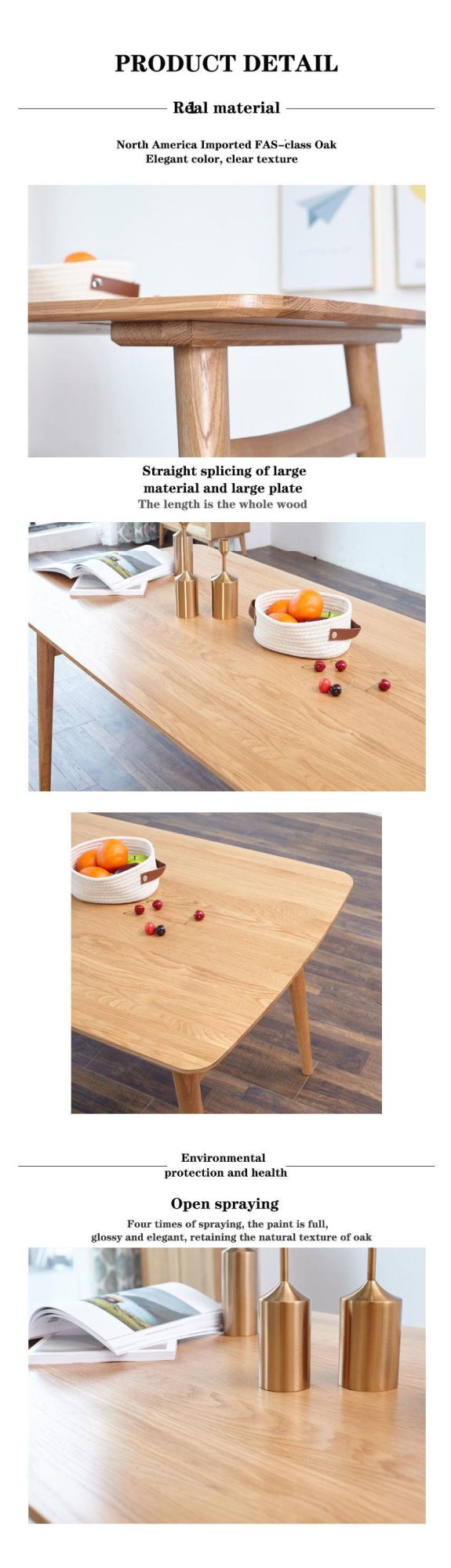 European Style Wooden Modern Tables Desks Home Bedroom Dining Furniture Table Set