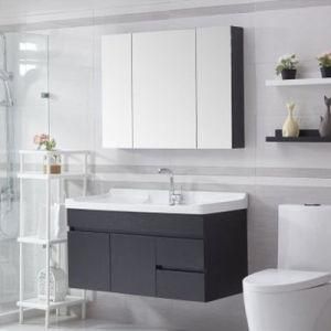 Northern European Simple MDF Bathroom Vanity with Mirror