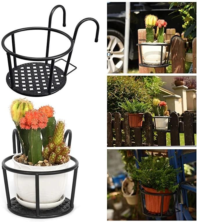 The Factory Directly Supplies The Balcony Flower Rack, Iron Art Hanging Flower Pot, Hanging Rack, Railing, Green Flower Rack, Indoor Storage Rack