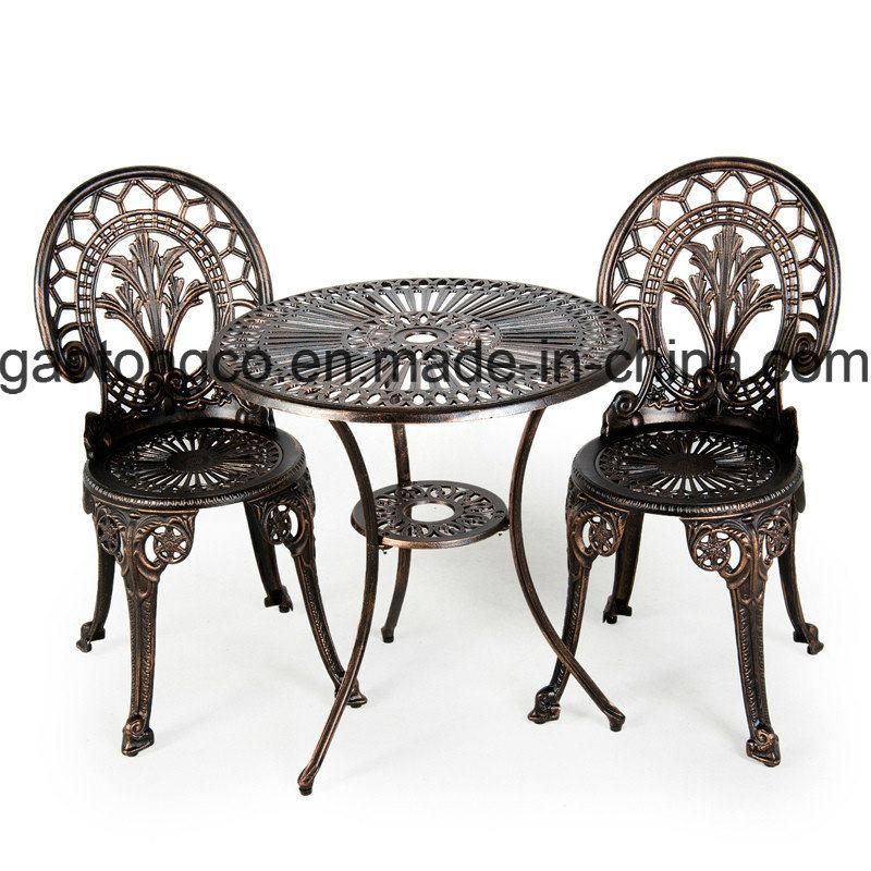 3 Pieces All Weather Outdoor Patio Cast Aluminum Garden Sets Furniture