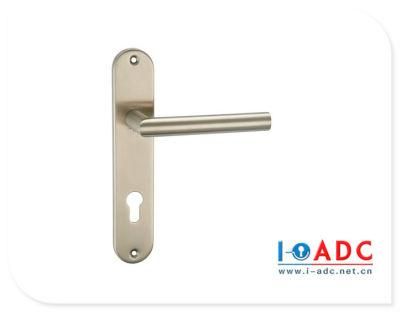 Stainless Steel Door Handle Door Narrow Type 304 Stainless Steel Hollow Handle on Plate