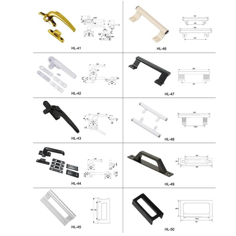 Regular Design Kitchen Cabinet Aluminum Door Handle