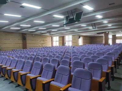 School Auditorium Chair with Writing Pad Conference Lecture Hall Chair with Desk