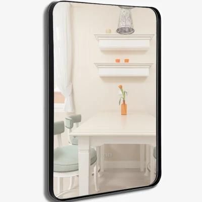 Indoor Adornment Wall Mount Makeup Rectangle Mirror for Living Room