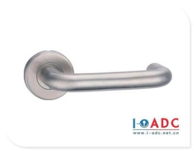 Brushed Stainless Steel Barn Door Flush Pull Handle with Flat Bottom