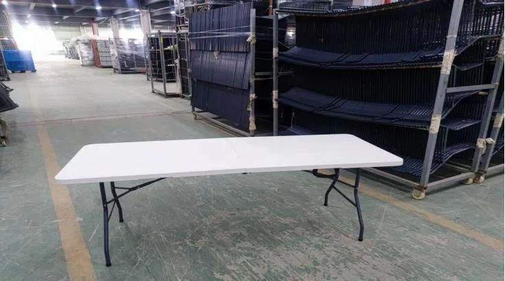 6FT Folding in Half Table in 22X1.00mm 180X70X74 4.0cm Thickness of Table Top