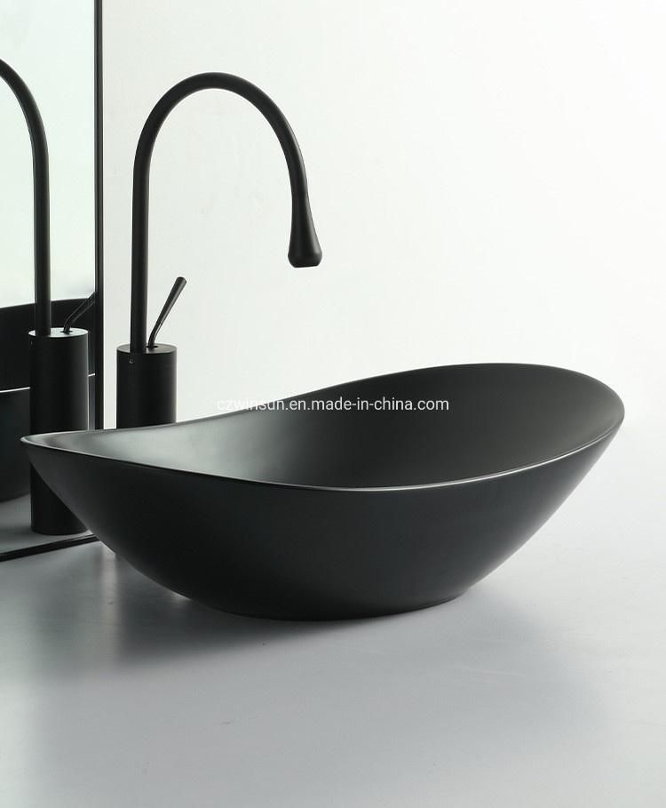 European Style Ceramic Bathroom Sink Color Wash Basin