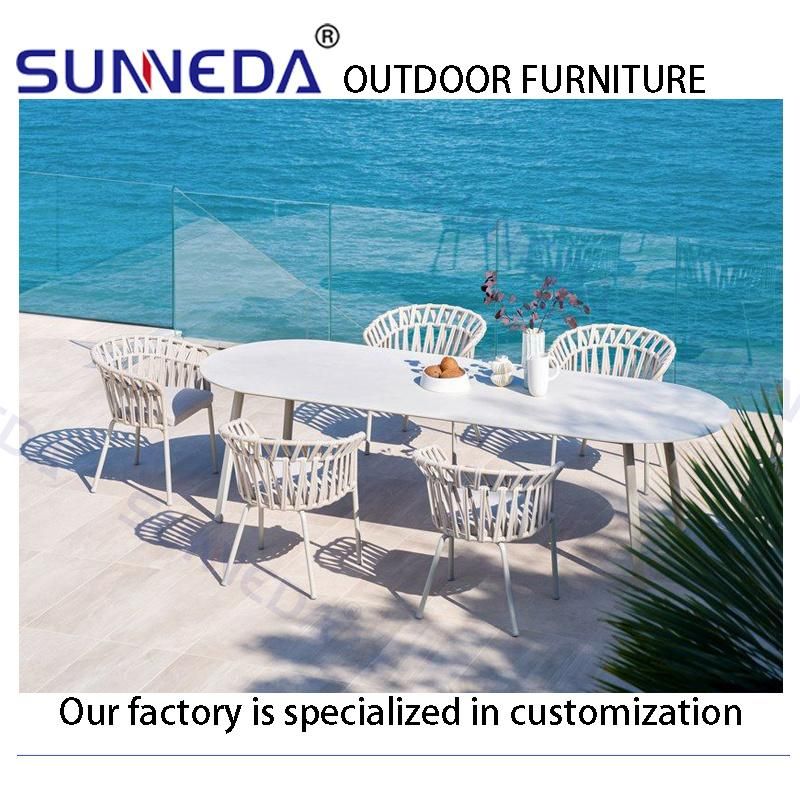 Luxurious Outdoor Comfortable Leisure Garden Chair Furniture with Tea Table