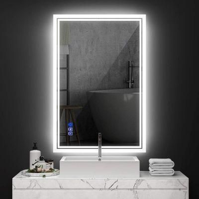 European Hot Sales Touch Screen Control LED Vanity Mirror CE Smart Bathroom Mirror Round Bath Mirrors