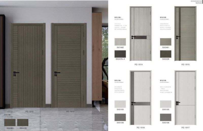 European Classic Teak Solid Wood Paint Simple Environmental Protection Interior Room Door