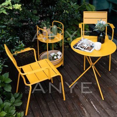 Garden Furniture Rust Resistant Decorative Side Table Pergola Plant Stand with Wheels