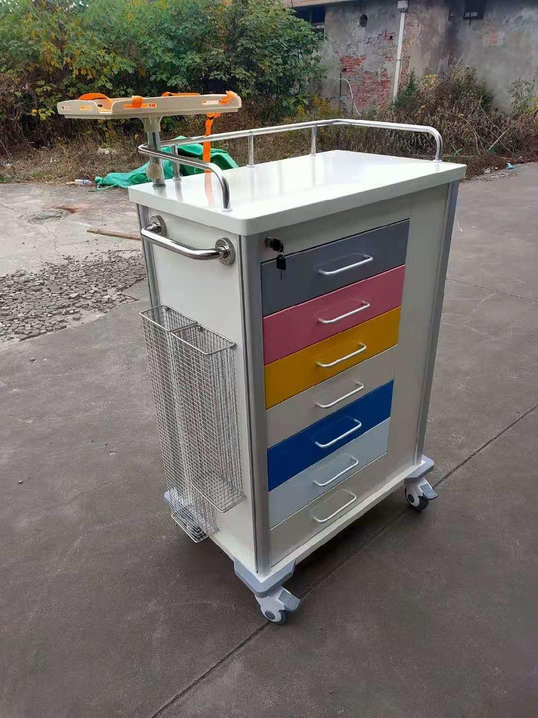 Best Price High Quality Colorful Hospital Equipment Medical Trolley European Style