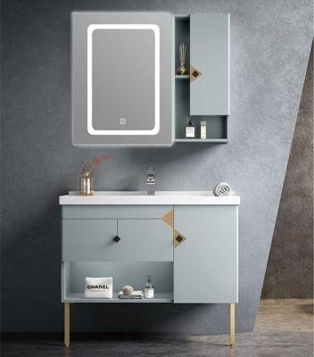 European Style with Mirror Furniture Luxury MDF Modern Bathroom Cabinet