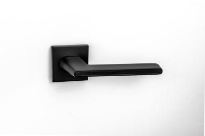 China Modern Style Aluminum Black Door Handle Lock Handles for Doors