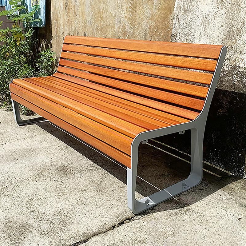 Park Bench with Aluminum Cast Legs Made in China