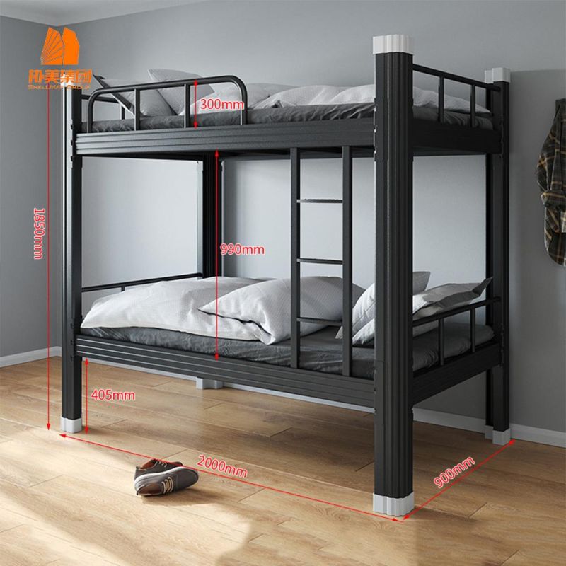European Style Modern Student Dormitory Double Bed, Factory Direct Sale.
