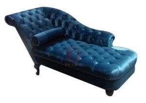 Elegant Designs Lying Chaise Lounge, Relaxing Fabric Upholstery Sleeping Lounge Sofa, Indoor Lounge Sofa